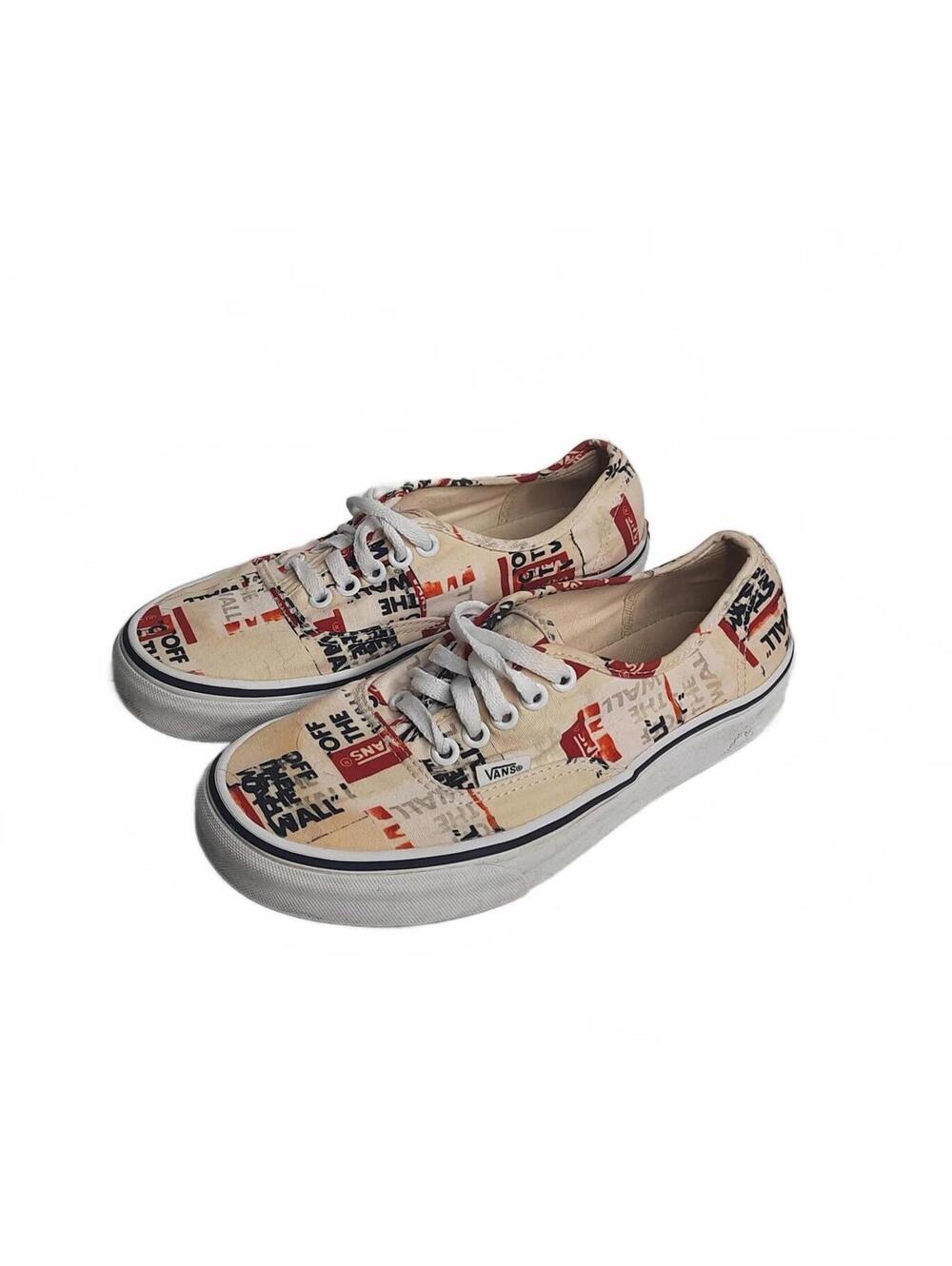 Vans Off The Wall Era Logo Cream Shoes Unisex Size 6.5 Men / 8 Women
